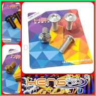 ◮ HENG Gold/Silver Brake Disc Bolts (4pcs) for Sporty, Soulty, M3, Mio i 125