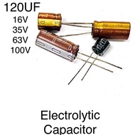 Ready Stock Electrolytic Capacitor 120uf 16V/35V/63V/100V