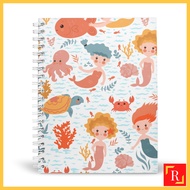 Spiral Notebook/Double Ring Notebook-(A4/A5 | Line/Blank | 80gsm)-Mermaid 2|ROYCE PUBLISHING
