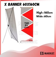 4pr3! X Banner 60 x 160cm tiang putih Dw28