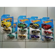 Hot Wheels TOONED SERIES VOLKSWAGEN BEETLE , 69 CAMARO Z28 , LAMBORGHINI COUNTACH , C6 CORVETTE