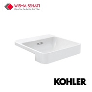 KOHLER X FOREFRONT Square Semi Recessed Lavatory Basin K-98930X-1-0