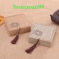 [HG] LOTUS brocade box containing jewelry bracelets size 10x10 cm-hoanxoan99