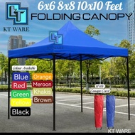 KT WARE 6x6 8x8 10x10 3x3m folding canopy folding tent bazaar tent canopy (full set) Niagara umbrell