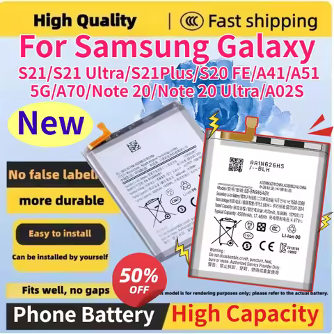 New For Samsung Galaxy S21/S21 Ultra/S21Plus/S20 FE/A41/A51 5G/A70/Note 20/Note 20 Ultra/A02S High C