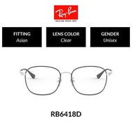 Ray-Ban SQUARE | RX6418D 2983 | Unisex Asian Fitting |  Eyeglasses | Size 53mm