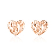 SK Jewellery Secret Heart 14K Rose Gold Loca Earrings