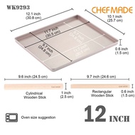 Bộ Khuôn Nougat Chống Dính 3PC 12 Inch Bộ Khuôn Nougat Khuôn Thanh Vuông Thanh Lăn