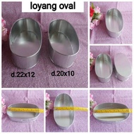 Loyang bentuk oval . loyang oval