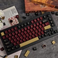 紅武士鍵帽 全套168鍵 CHERRY原廠高度 PBT二色成型工藝 RGB不透光 水口出廠已處理 適用市面多種配列機械鍵盤 GMK Red Samurai Clones PBT Keycaps (no