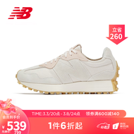 NEW BALANCE NB官方女鞋327系列拼接百搭休闲运动鞋WS327ZAT 灰白色 WS327ZAT 38(脚长24.5cm)