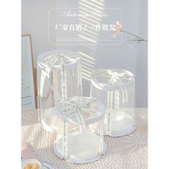 ANEKAFLORIST - ROUND MICA CAKE BOX MICA CAKE BOX/ TRANSPARENT CAKE BOX/ IMPORTED TRANSPARENT CAKE BO
