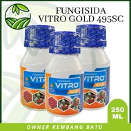 Fungisida  Sistemik VITRO GOLD 655SC Mengatasi Penyakit Jamur Segala Tanaman 250Ml