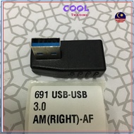 USB 3.0 AM(RIGHT) - AF Converter L Shape RIGHT Male to Female For Computer Charges DVD GPS Phone Cha