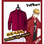 Haikyuu Inarizaki Jacket Haikyu Cosplay Miya Inarizaki Uniform Sportwear Male Jersey Red Sport Jacke