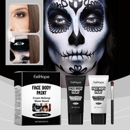 Hot Sale Halloween Black And White Foundation Cream Foundation Makeup Full Makeup Paint U4r7