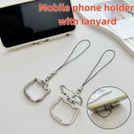 2-in-1 Mobile Phone Hanging Rope Kickstand Foldable Desktop Phone Holder Phone Lanyard