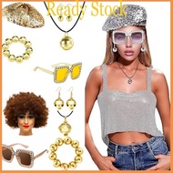 royal Disco Costume Outfits 50s 60s 70s 80s Disco Accessories for Halloween Cosplay