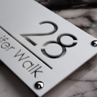 【JB Traders】 Personalized Cutting House Number Customized Residential Street Number Plate Modern Hom