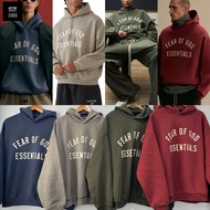 1 ESSENTIALS Fleece Hoodie Holiday Crimson (FW24)