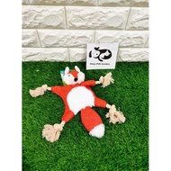 Chipmunk Squeaky Rope Toy - Pet Toy Animal Sound Toy