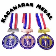 (150 PCS PER ORDER ) 6CM KAGAWARAN MEDALS GOLD SILVER BRONZE