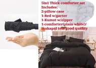 Comforter King Size 5 in 1 Set Thick Comforter With Free Umbrella [Includes: 2-Pillowcase, 1-Bedshee