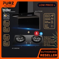 [FREE Shipping] Haier Build-in Cooker Hob HC-Q28296B and Hood Set HH-CT1901B with Bluetooth Hob Link