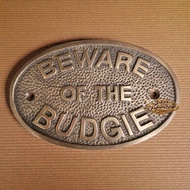 Beware Of The Budgie Sign Wall Decor Poster Beware Of The Budgie