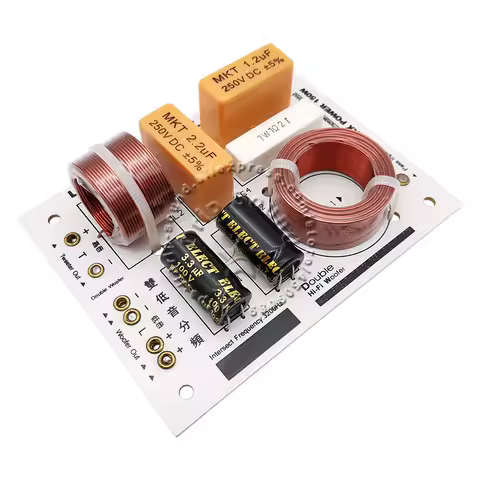 2pcs 2 Way 3 Unit Double Bass 150W KASUN L-660C Hi-Fi Audio Speaker Frequency Divider Crossover Filt