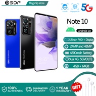 【World Premiere】BDF Note10  5G LET Smartphone 4GB+64GB Octa Core Android 10.0  48MP Camera 4800mAh Cell Phone Fast Charging Phone