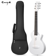 Enya Acoustic Guitar Nova Go Mini - Carbon Fiber Guitar 1/4 Size Travel Acustica Guitarra for Kids Adults Beginner for Party Birthday Christmas Guitar Gifts Set of Thickened Gig Bag Adjusting Wrench