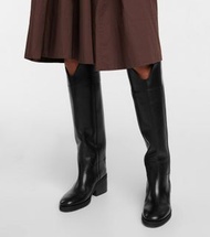 Jimmy choo 長靴高筒靴騎士靴馬靴Tonya 70 black leather knee-high boots