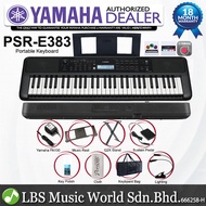 Yamaha PSR-E383 61 keys Keyboard Package with Sustain Pedal and Bag (PSRE383 PSR E383)