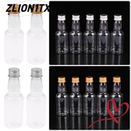 ZLION1TX 5Pcs Plastic  Bottle, Party Supplies Wine Bottle Mini Liquor Bottles Set,  60ml Silver/ Gol