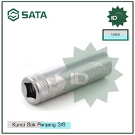 LONG SOCKET WRENCH 3/8" DR. 6PT DEEP SOCKET 12MM 12405 SATA
