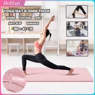NBR/TPE Yoga Mat 10/15MM Soft High Density ​EXTRA THICK yoga mat Anti slip exercise