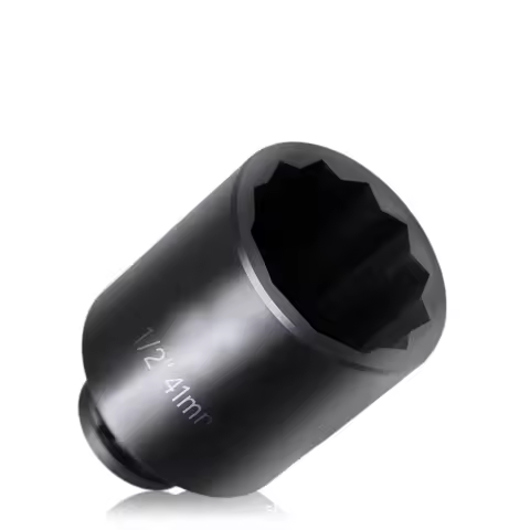 1pcs 78mm Length 1/2' drive 12 point PT metric Torx Socket Ratchet wrench adapter 28mm to 41mm 12 An