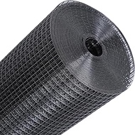 JKGHK Metal Hardware Cloth, Welded Chicken Wire Fence, Black Poultry Wire Fencing Netting, Poultry C