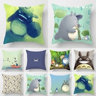My Neighbor Totoro Pillow Case Decor Cute Cartoon Animal Cushion Cover for Sofa Pillowcase Square 40x40CM 45x45CM 50x50CM Pillow Covers