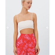 STRADIVARIUS LINEN BLEND FLORAL SHORT PANTS