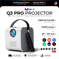 Smart Projector Q5 Pro Over 200" Inch Large Screen | 1080P/4K FULL UHD | Android 11 Version