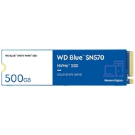 500GB WD Blue SN570 NVMe Internal Solid State Drive SSD - Gen3 x4 PCIe 8Gb/s, M.2 2280, Up to 3,500 