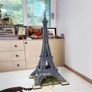 Tương thích LEGO World Building Tháp Eiffel Paris Độ khó cao Street View Khối xây dựng 10.000 viên