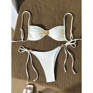 2 PIECE CREAM BIKINI