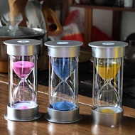 Silver Cover Luminous Hourglass 10/20/30 Minutes Timer Children Learning Time Christmas Eve Christma