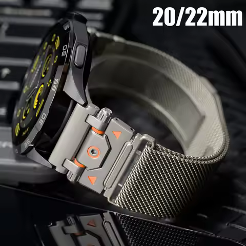 22mm 20mm Milanese Strap For Samsung Galaxy Watch 7 6 5 4 3 Band For Huawei GT7 Pro GT 6 5 4 3 Xiaom