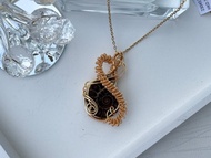 #230451 wire wrapping 鸚鵡螺化石 銅線 繞線 吊墮