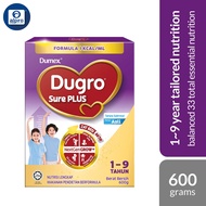 Dugro Sure Plus 1~9 Year 600g | Balanced Nutrition With 33 Total Essential Nutrition