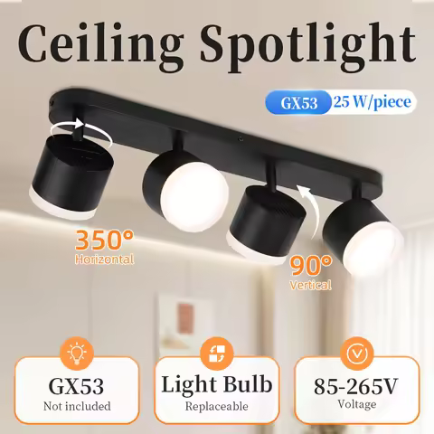 GX53 Ceiling Light Replaceable Bulb Led Spot Lamp for Dining Room Porch Decoration Led Chandelier Ce